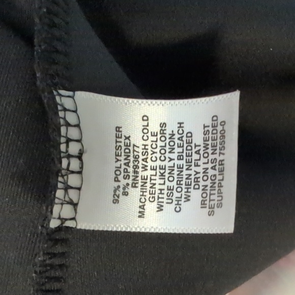 Women's Black Floral Short Sleeve Cocktail Dress - Picture 6 of 6